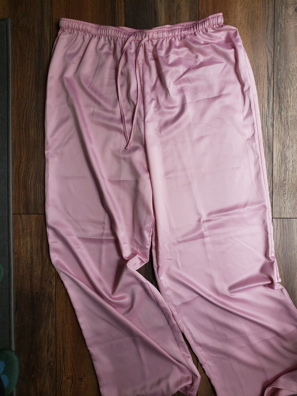 Pink Satin Pajama Lounge Pants
